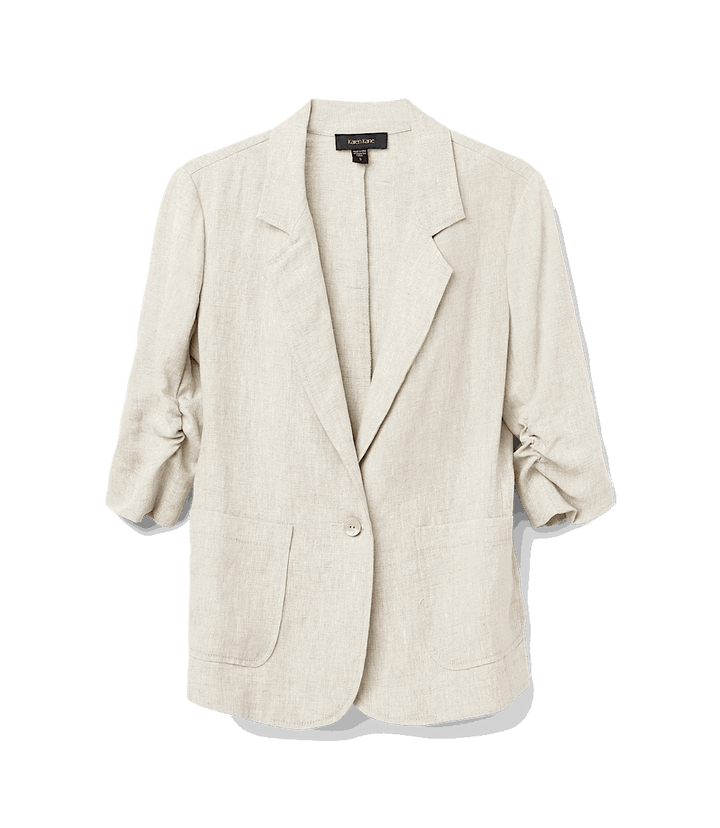 Ruched Sleeve Jacket