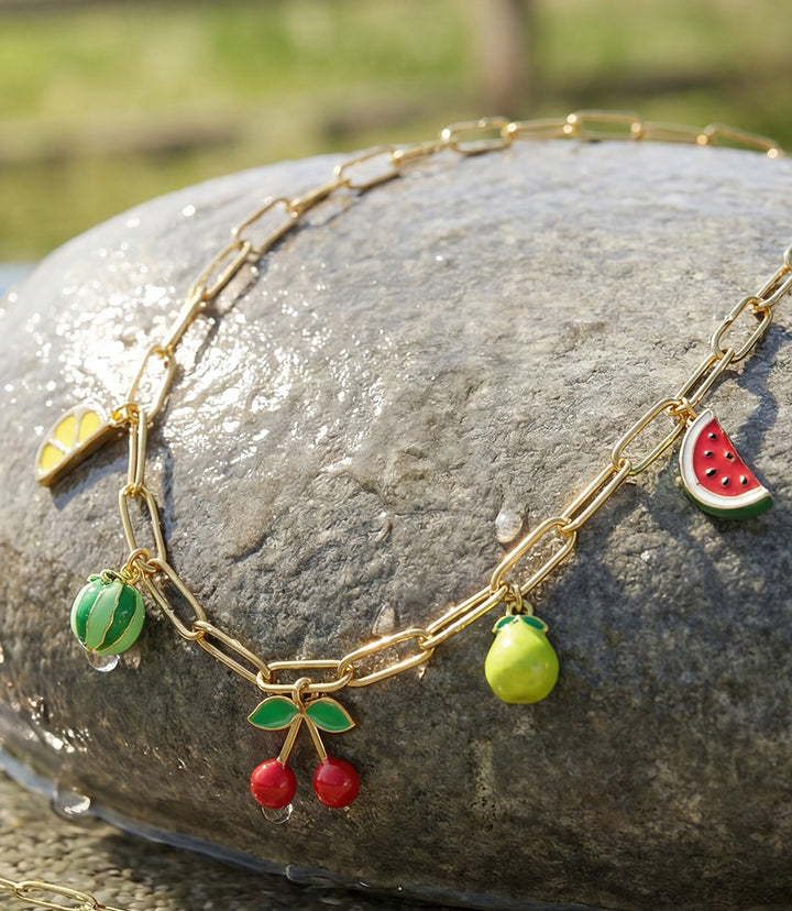 Fruit Charm Necklace
