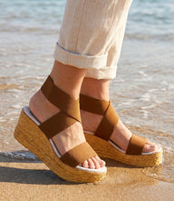 Charleston Shoe Co. Bermuda Strappy Wedge Sandals