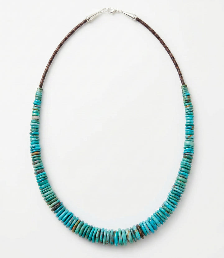 Single Strand Graduated Turquoise Necklace