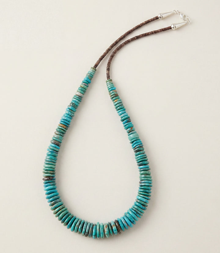 Single Strand Graduated Turquoise Necklace