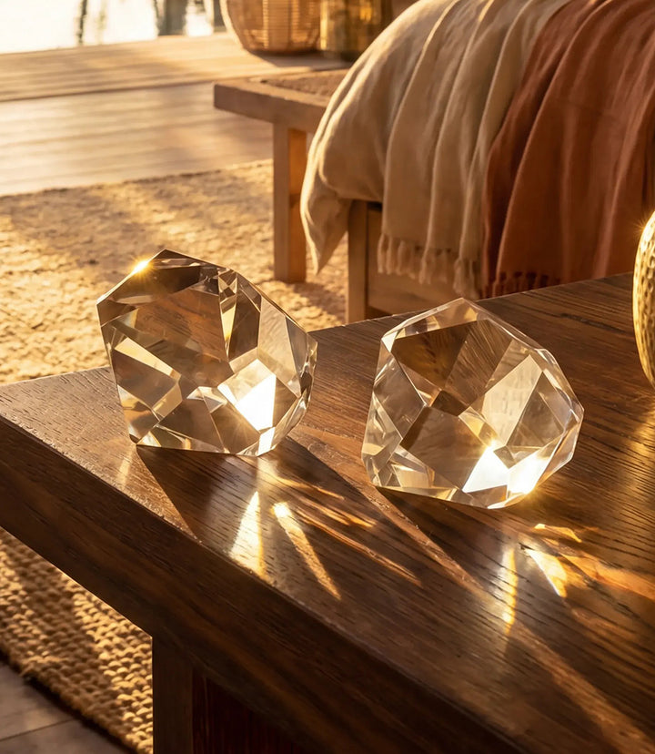 Large Crystal Prism Paperweight
