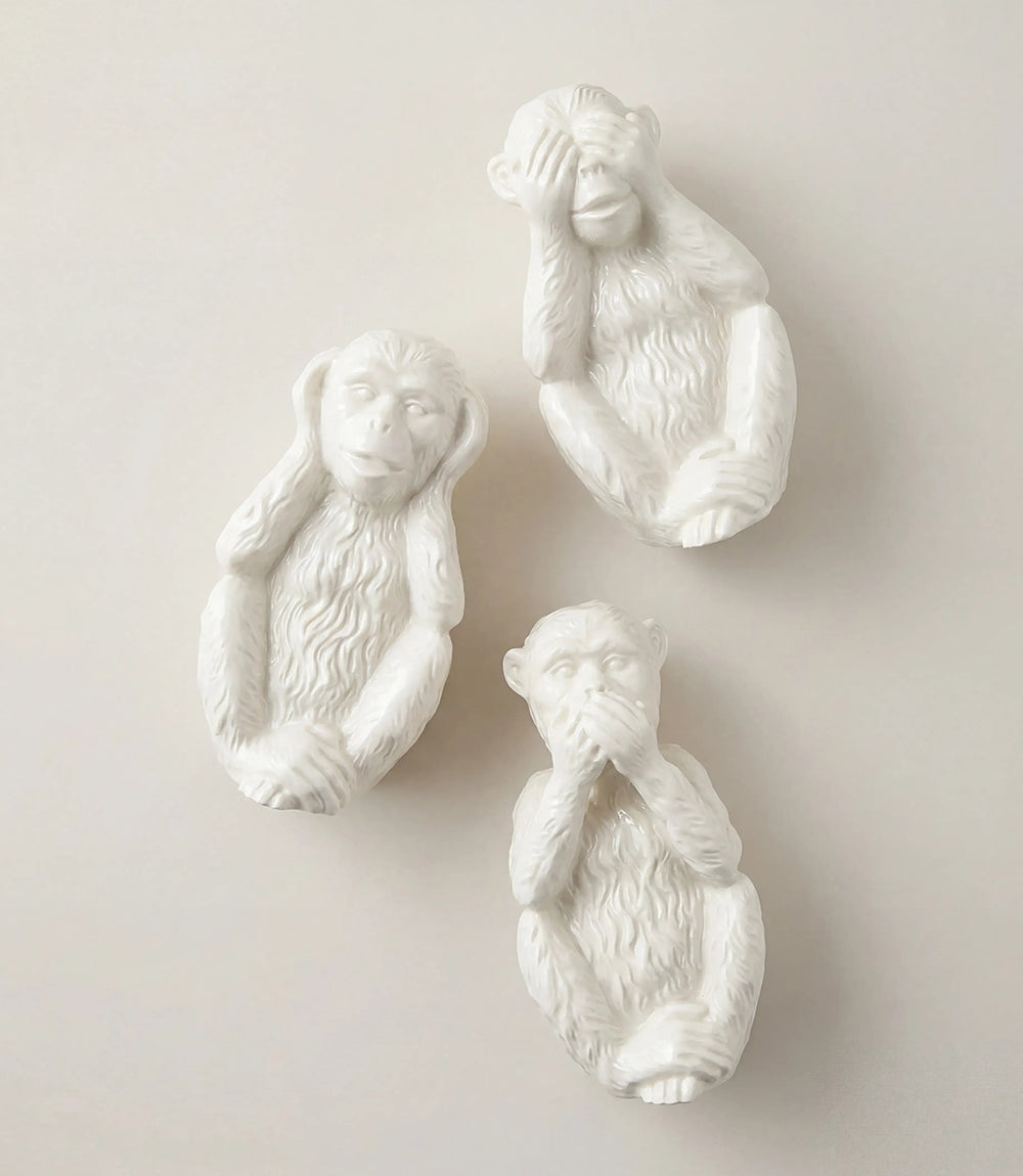 Hear No Evil, See No Evil, Speak No Evil Monkeys