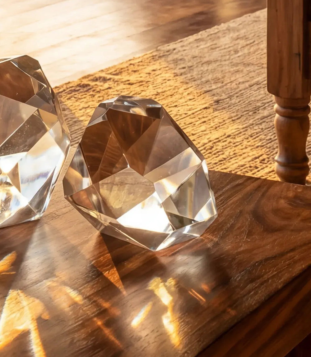 Small Crystal Prism Paperweight