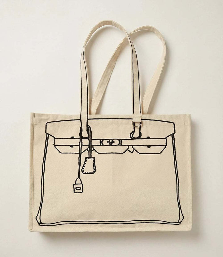 Bag Motif Cotton Canvas Tote