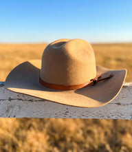 Wool Rancher Hat With Leather Belt