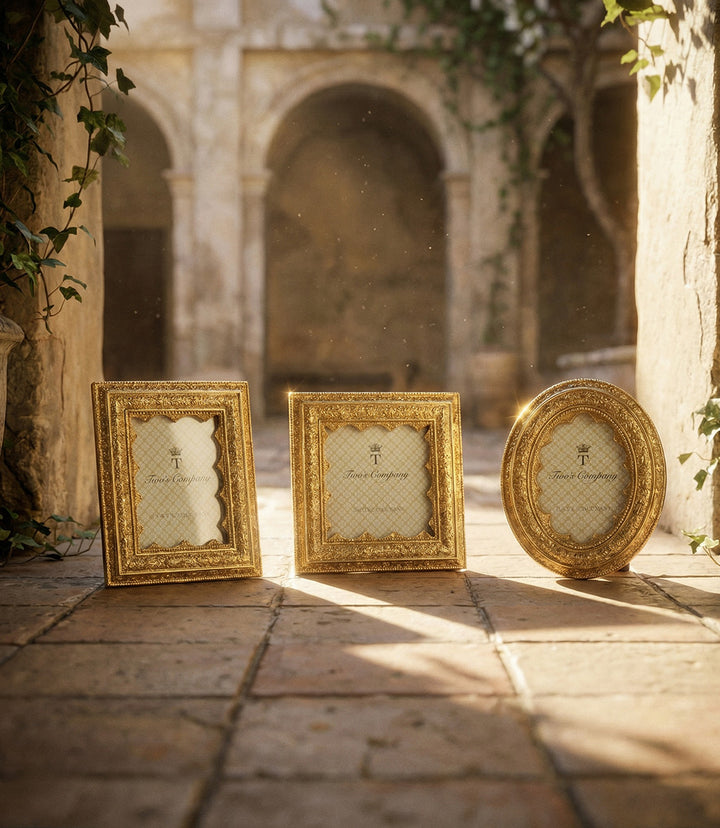 Gold Picture Frames, Set Of 3