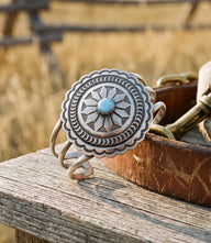 Sterling Silver Golden Hill Turquoise Bracelet