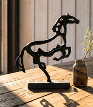 Galloping Horse Metal Sculpture
