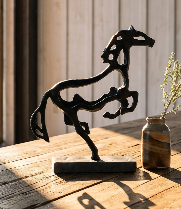 Galloping Horse Metal Sculpture