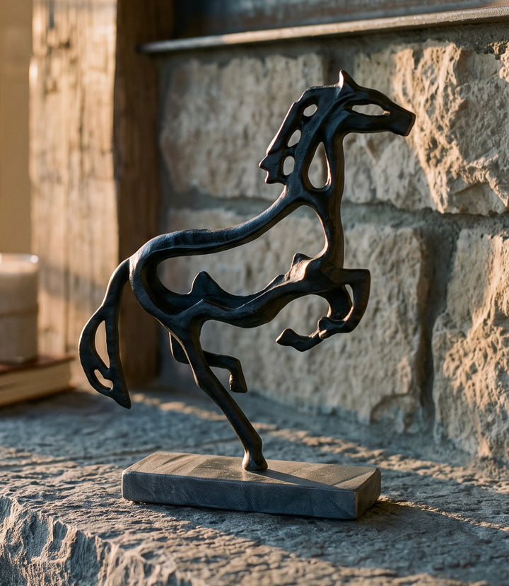 Galloping Horse Metal Sculpture
