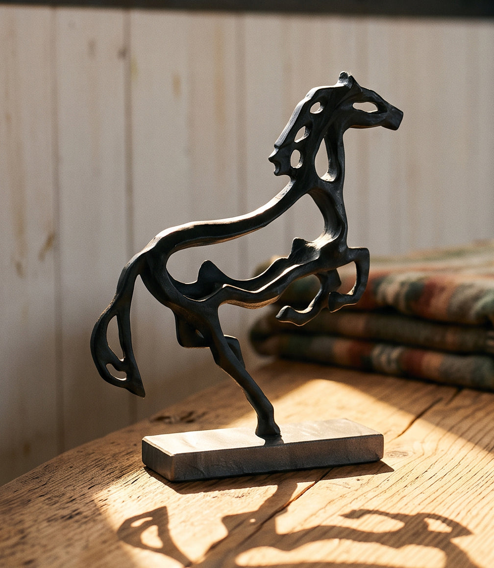 Galloping Horse Metal Sculpture