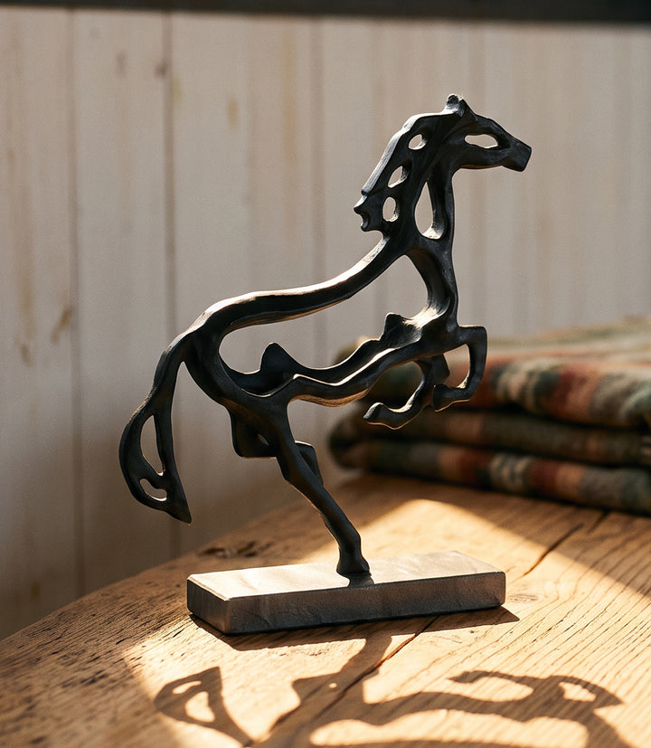 Galloping Horse Metal Sculpture