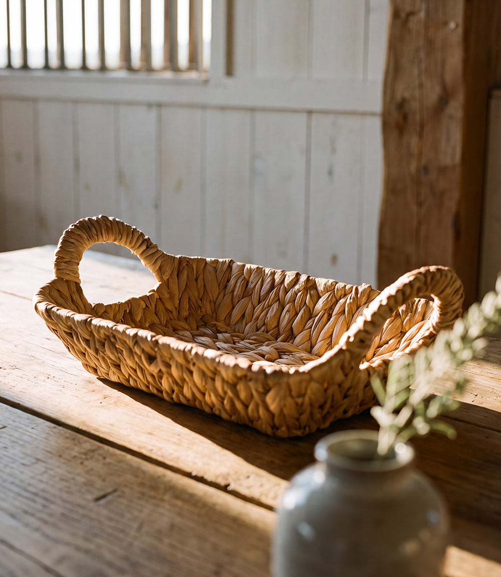 Rectangle Hyacinth Basket