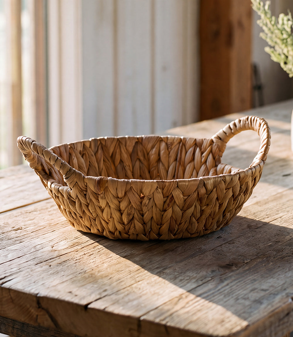 Circular Hyacinth Basket
