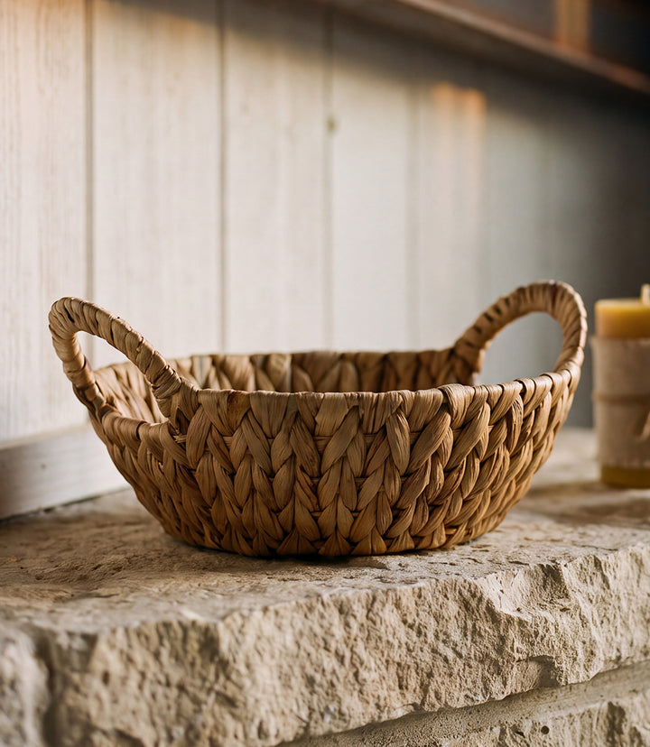 Circular Hyacinth Basket