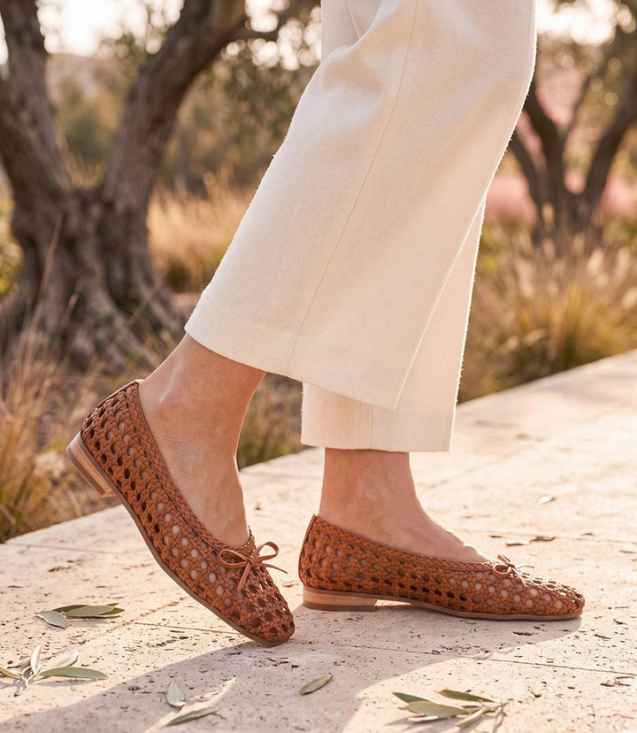 Seychelles Flagstaff Woven Leather Ballet Flats