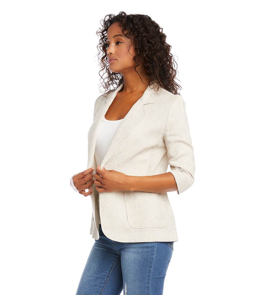 Ruched Sleeve Jacket