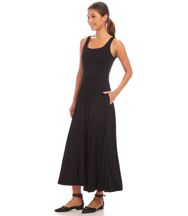 Sleeveless Flare Midi Dress