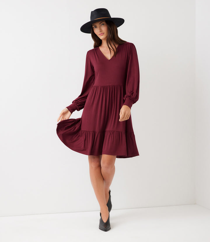 Long Sleeve Tiered Dress