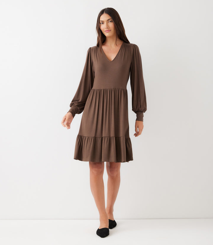 Long Sleeve Tiered Dress
