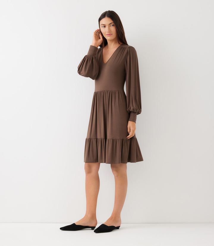 Long Sleeve Tiered Dress