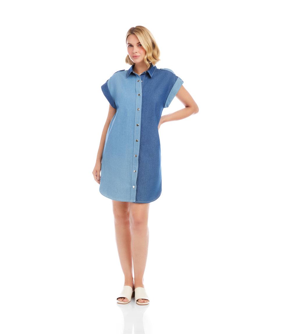 karen kane denim dress Cap Sleeve Shirtdress Collection_Summer Stunner Chiffon Maxi Dress To maintain its breezy Buy Novo Dark Brown Size:42 (FR)