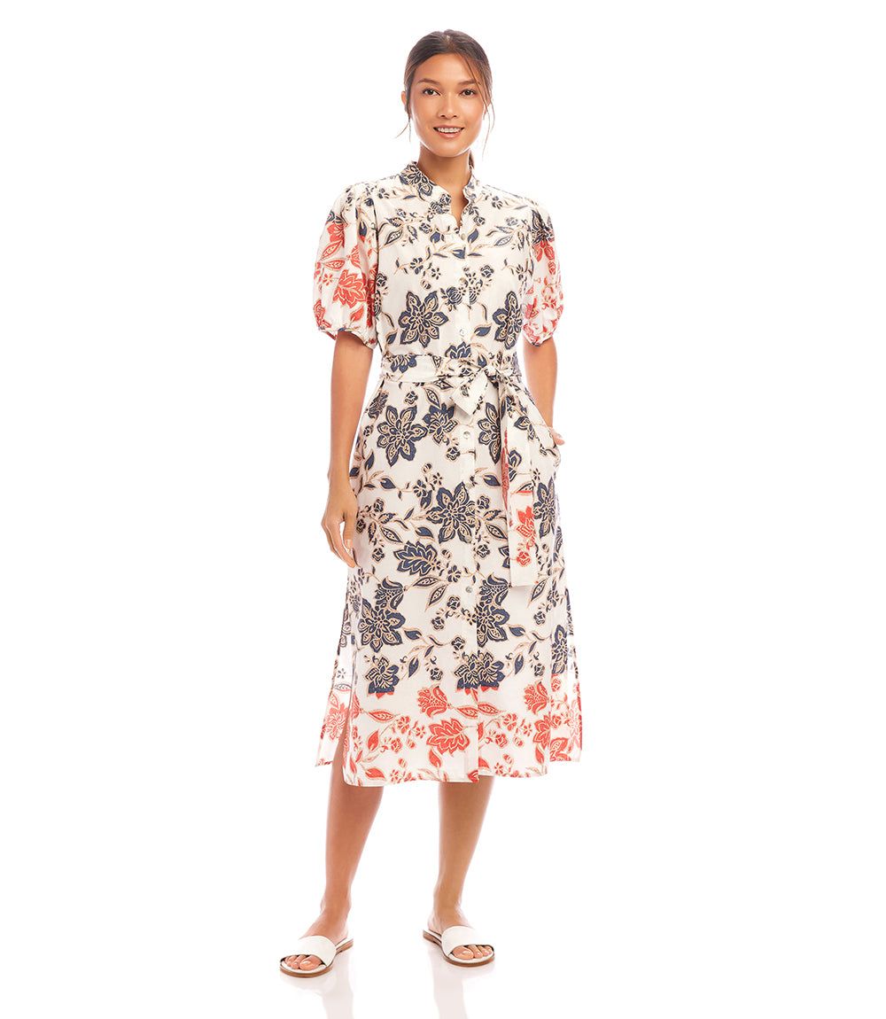 Puff Sleeve Shirtdress