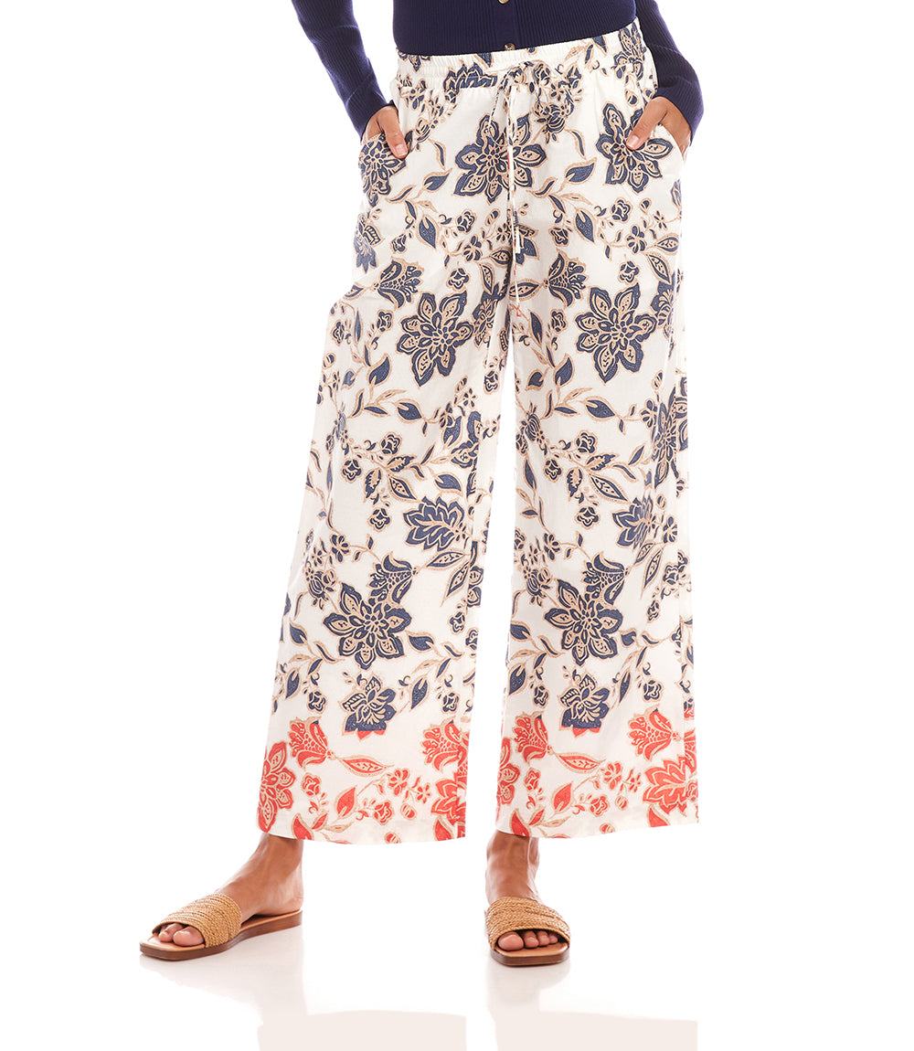 Drawstring Cropped Pants