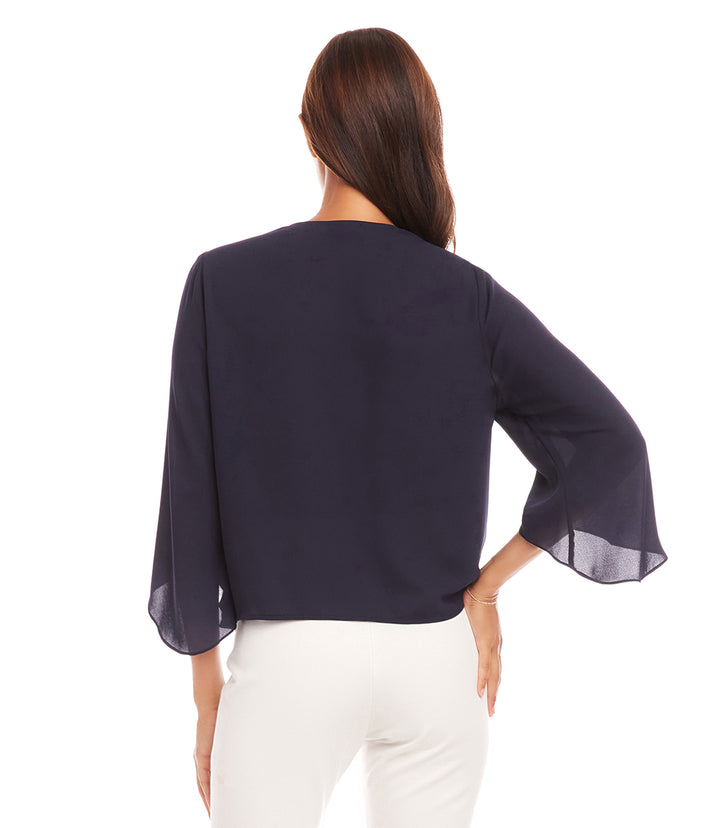 Drape Front Crossover Top