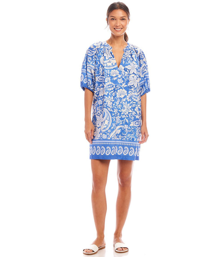 Petite Size Puff Sleeve Peasant Dress