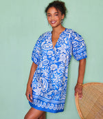 Petite Size Puff Sleeve Peasant Dress