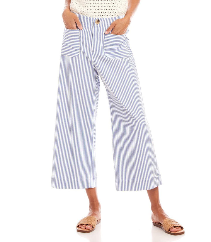 Stripe Cropped Pants