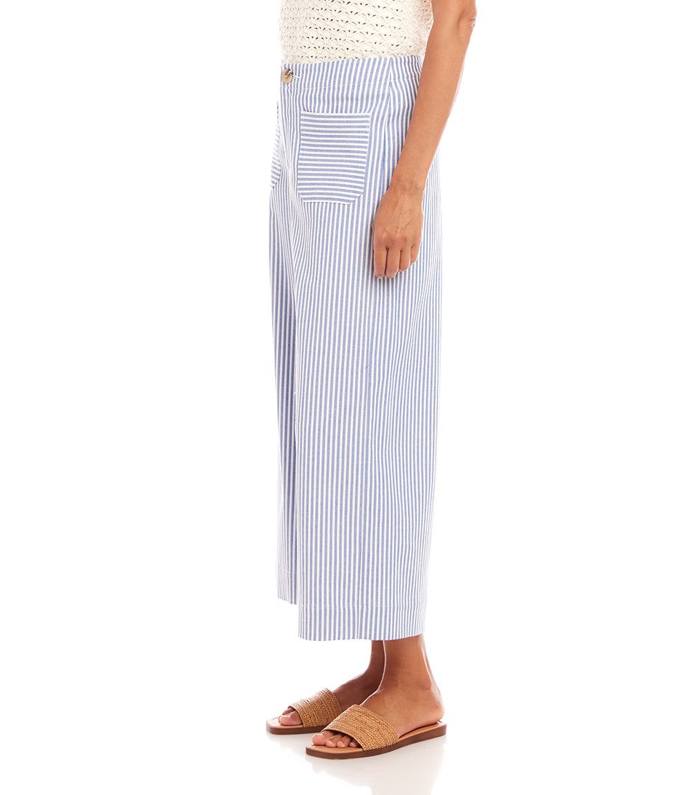 Stripe Cropped Pants