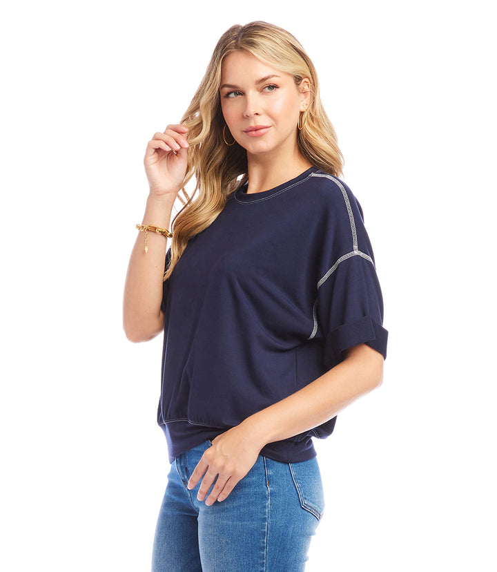 Cuffed Sleeve Tee