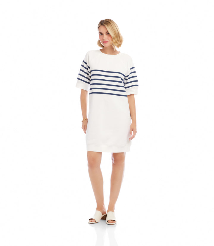Stripe Raglan Sleeve Dress
