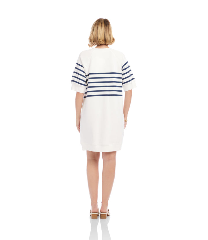 Stripe Raglan Sleeve Dress
