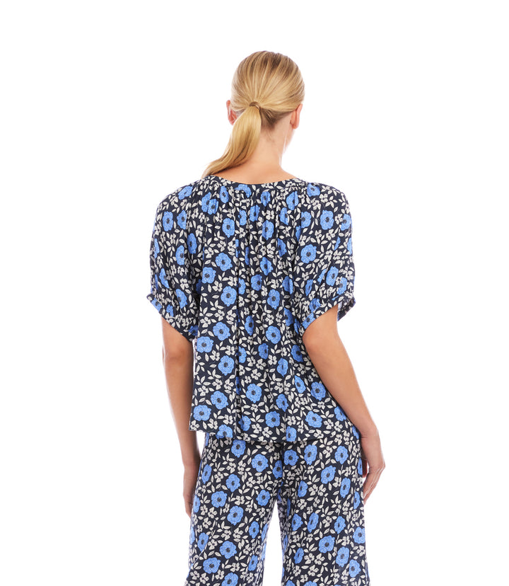 Puff Sleeve Peasant Top