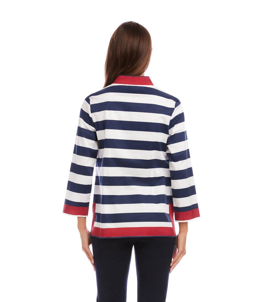 Striped St Tropez Tunic – Karen Kane