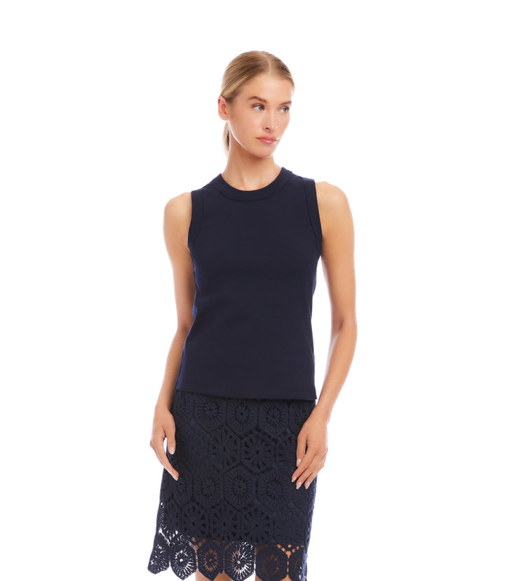 Ribbed Crewneck Tank