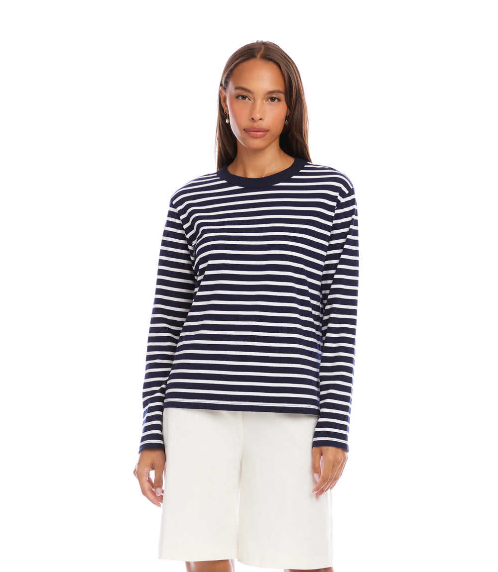 Stripe Long Sleeve Top