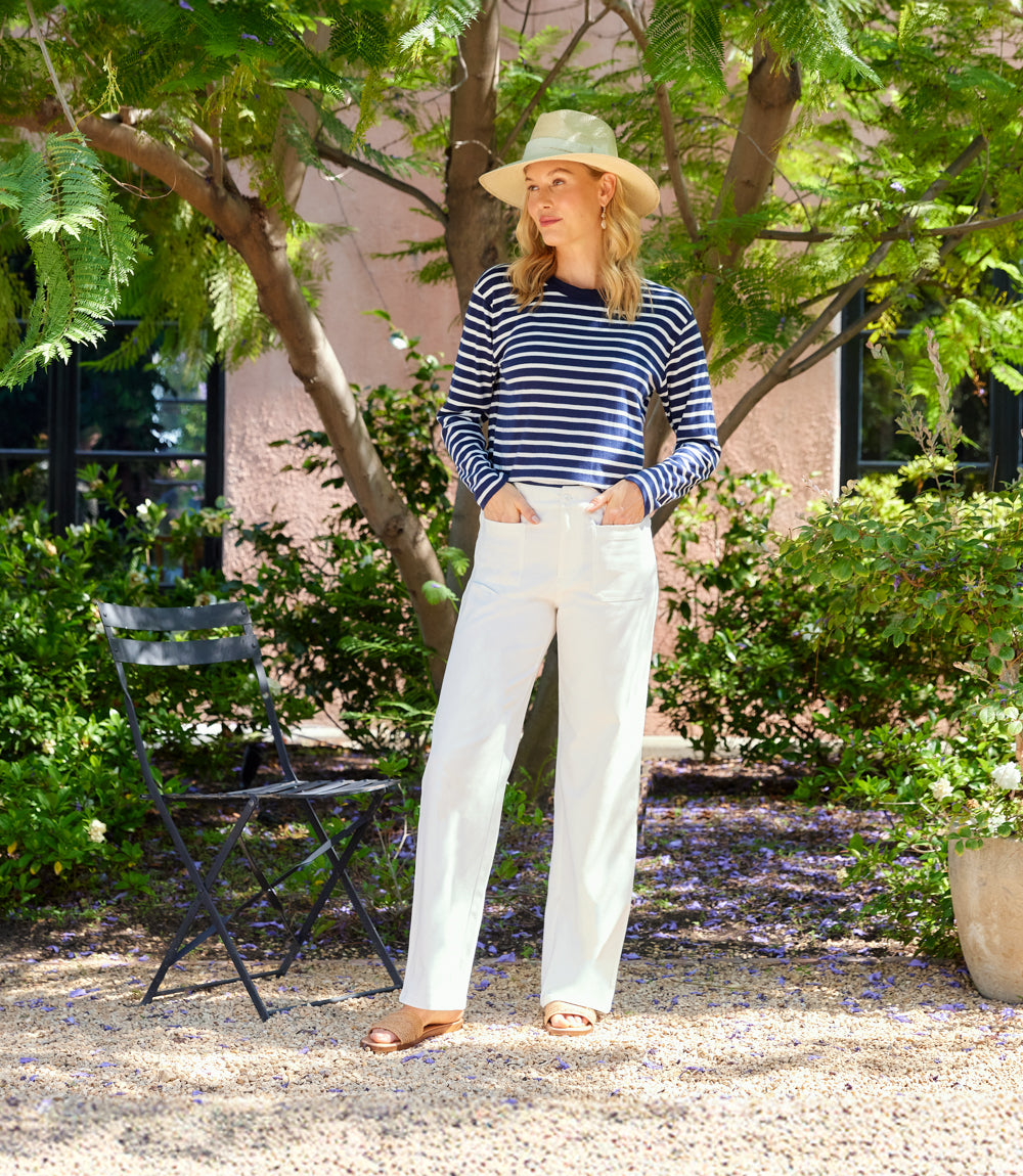 Stripe Long Sleeve Top