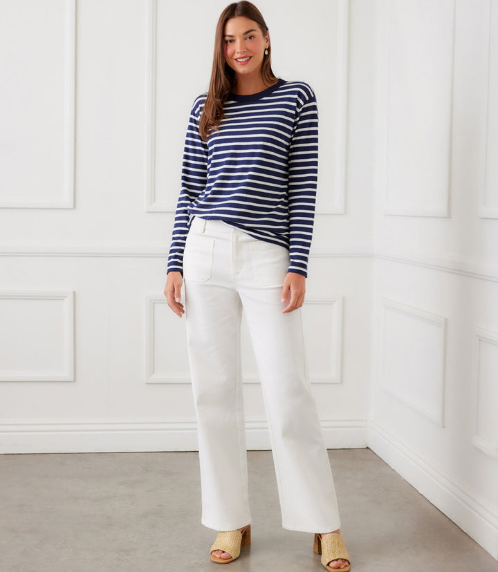Stripe Long Sleeve Top