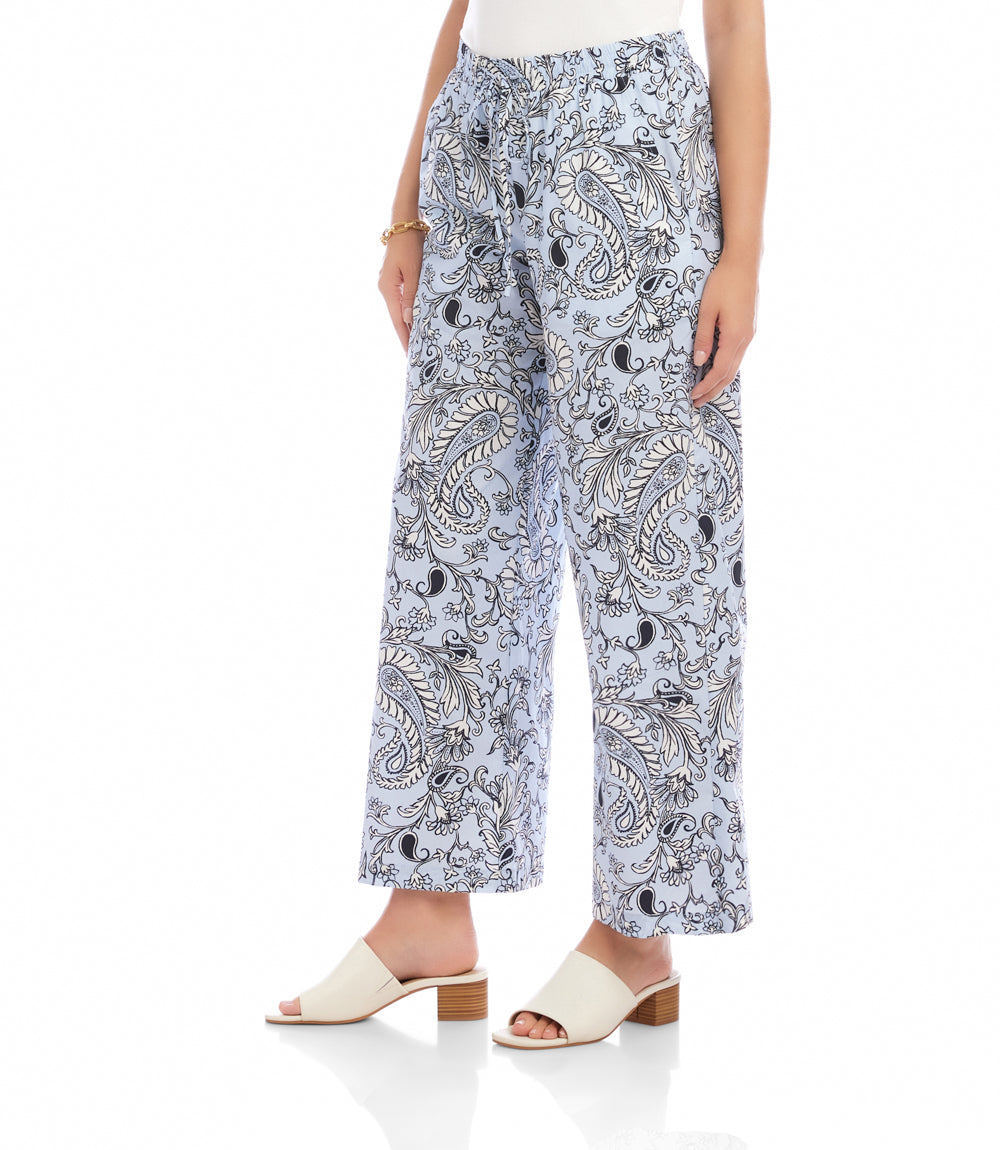 Drawstring Cropped Pants