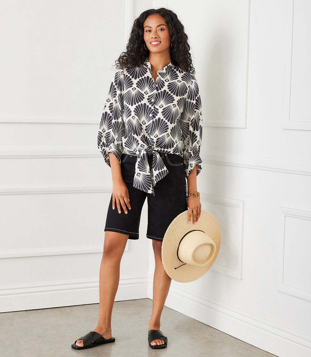 Denim Bermuda Shorts