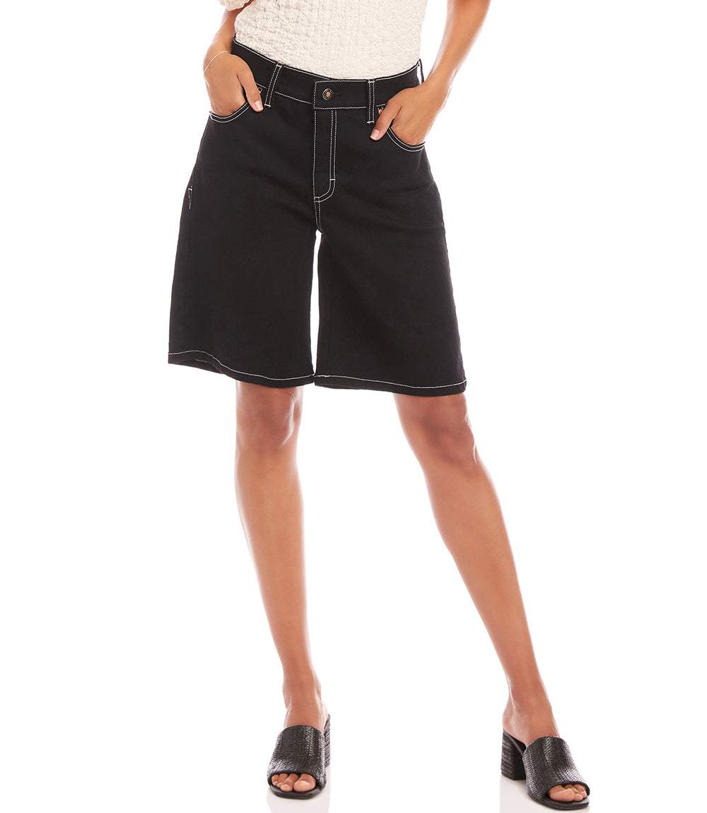 Denim Bermuda Shorts