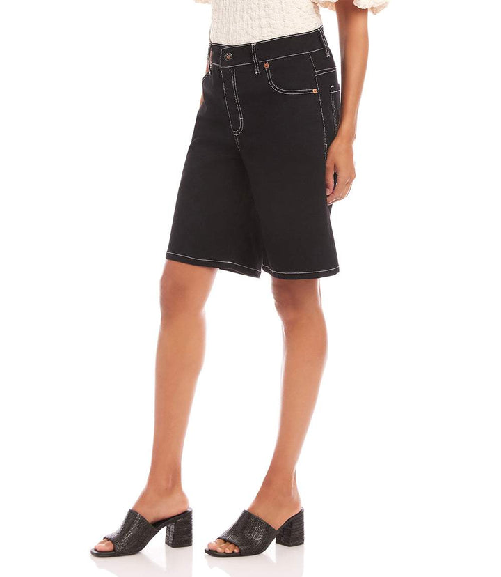 Denim Bermuda Shorts