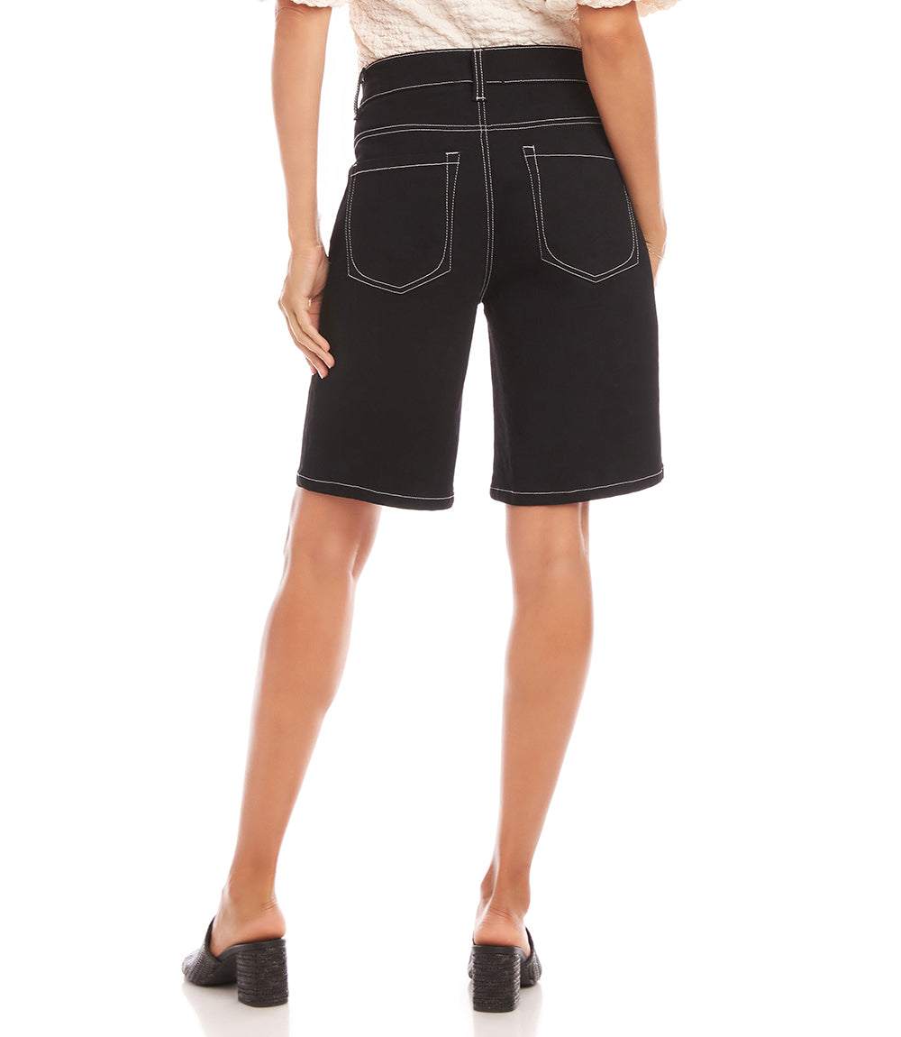 Denim Bermuda Shorts