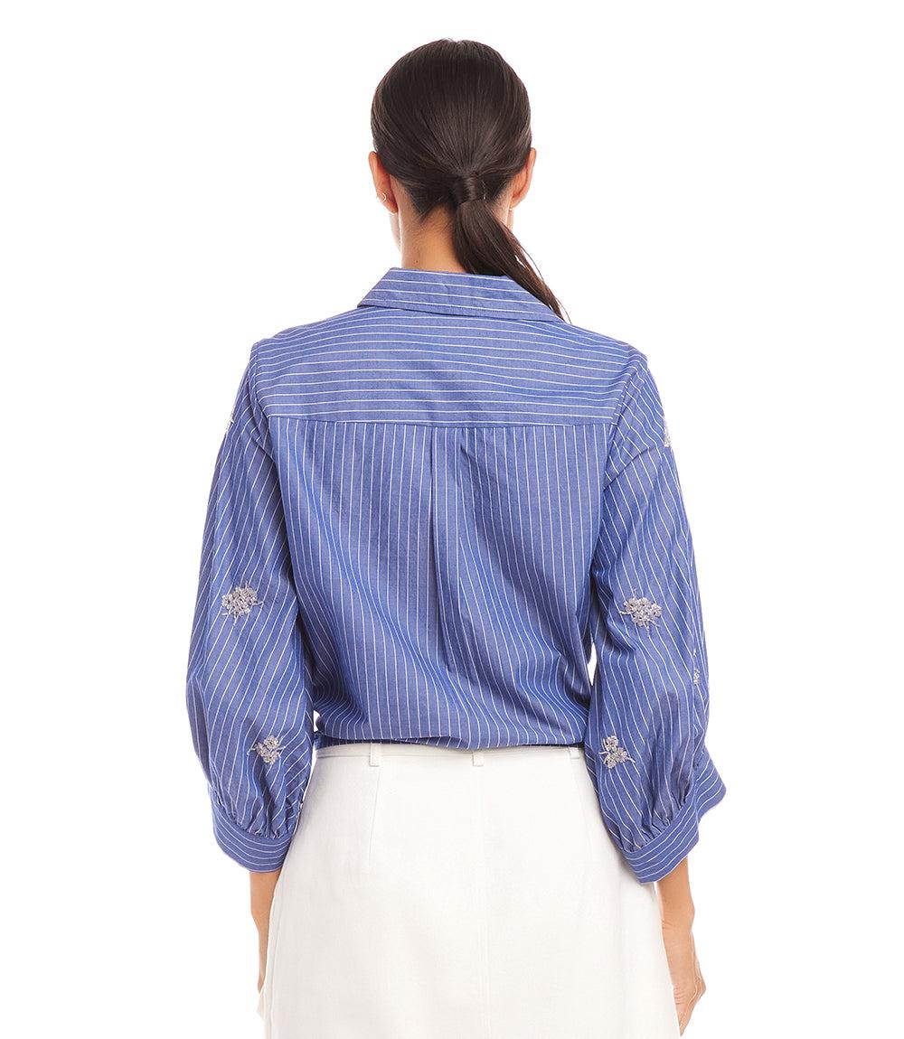 Embellished Tie Front Top
