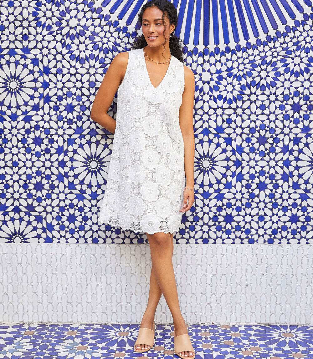 karen kane crochet dress Karen Kane Women's Sleeveless Crochet Dress, Extra Small, Extra Small, Off White, Cotton/Nylon